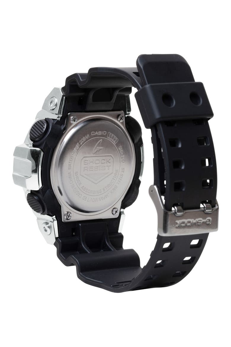 GM700-1A Ana-Digi Bracelet Watch, 53.4mm, Alternate, color, SILVER