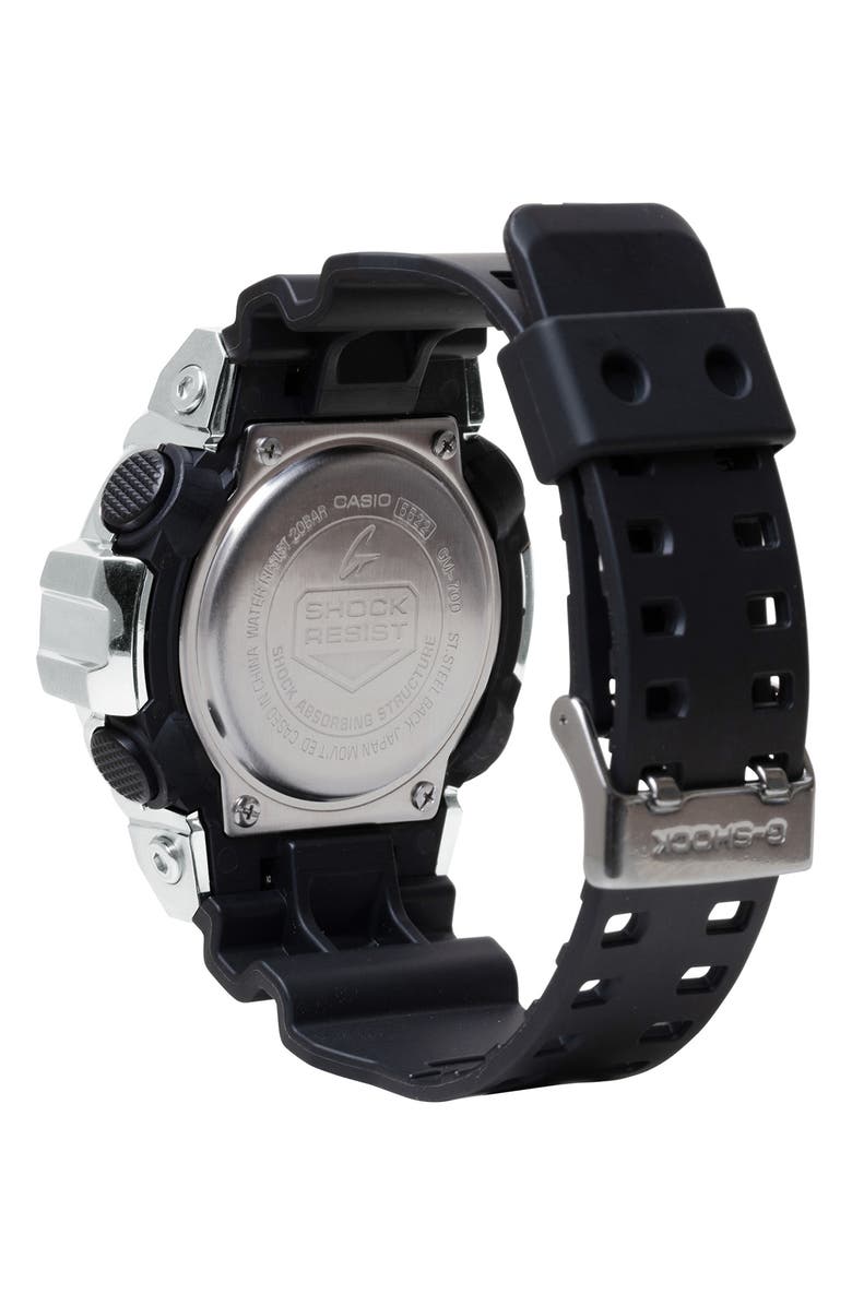 G-SHOCK GM700-1A Ana-Digi Bracelet Watch, 53.4mm, Alternate, color, Silver