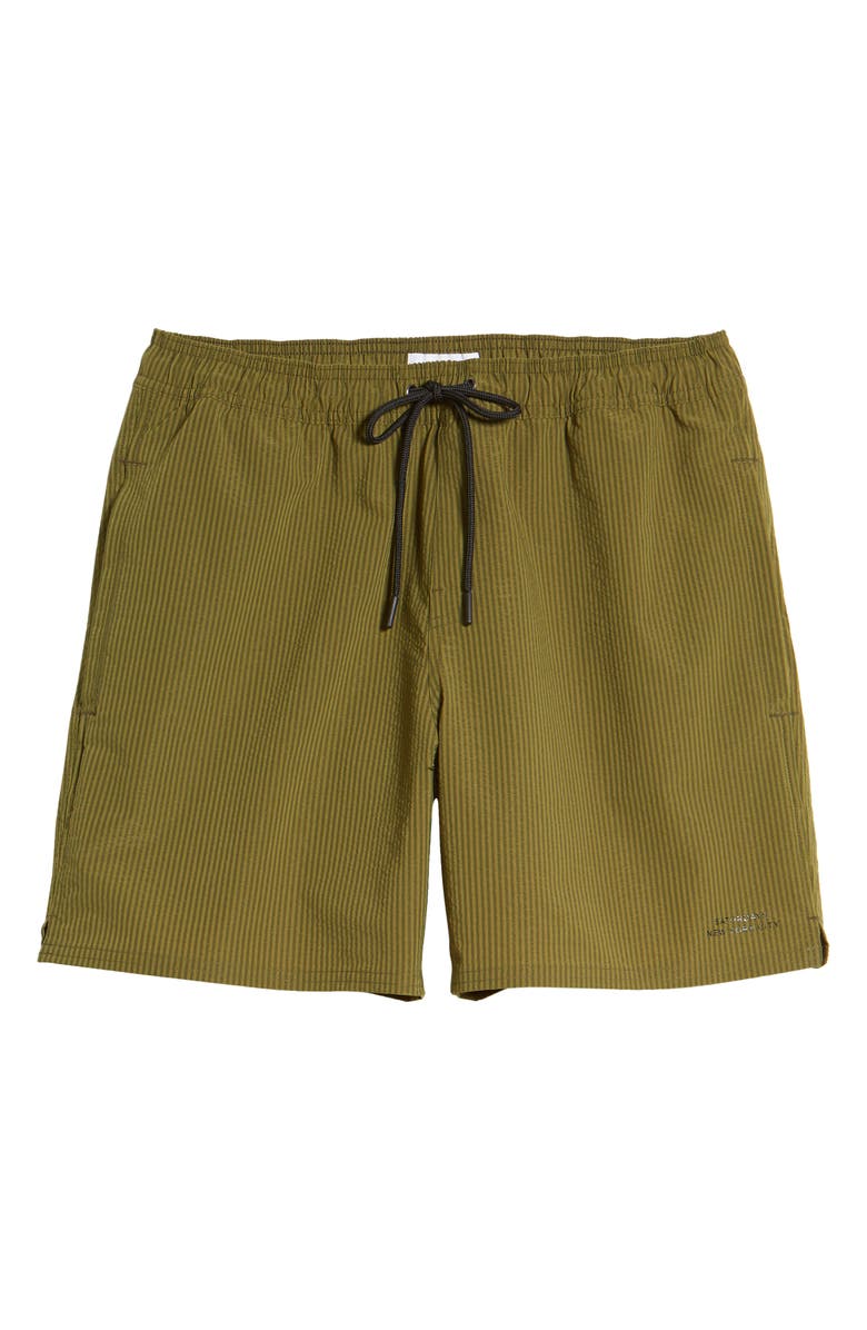 Saturdays NYC Timothy Stripe Seersucker Shorts, Alternate, color,