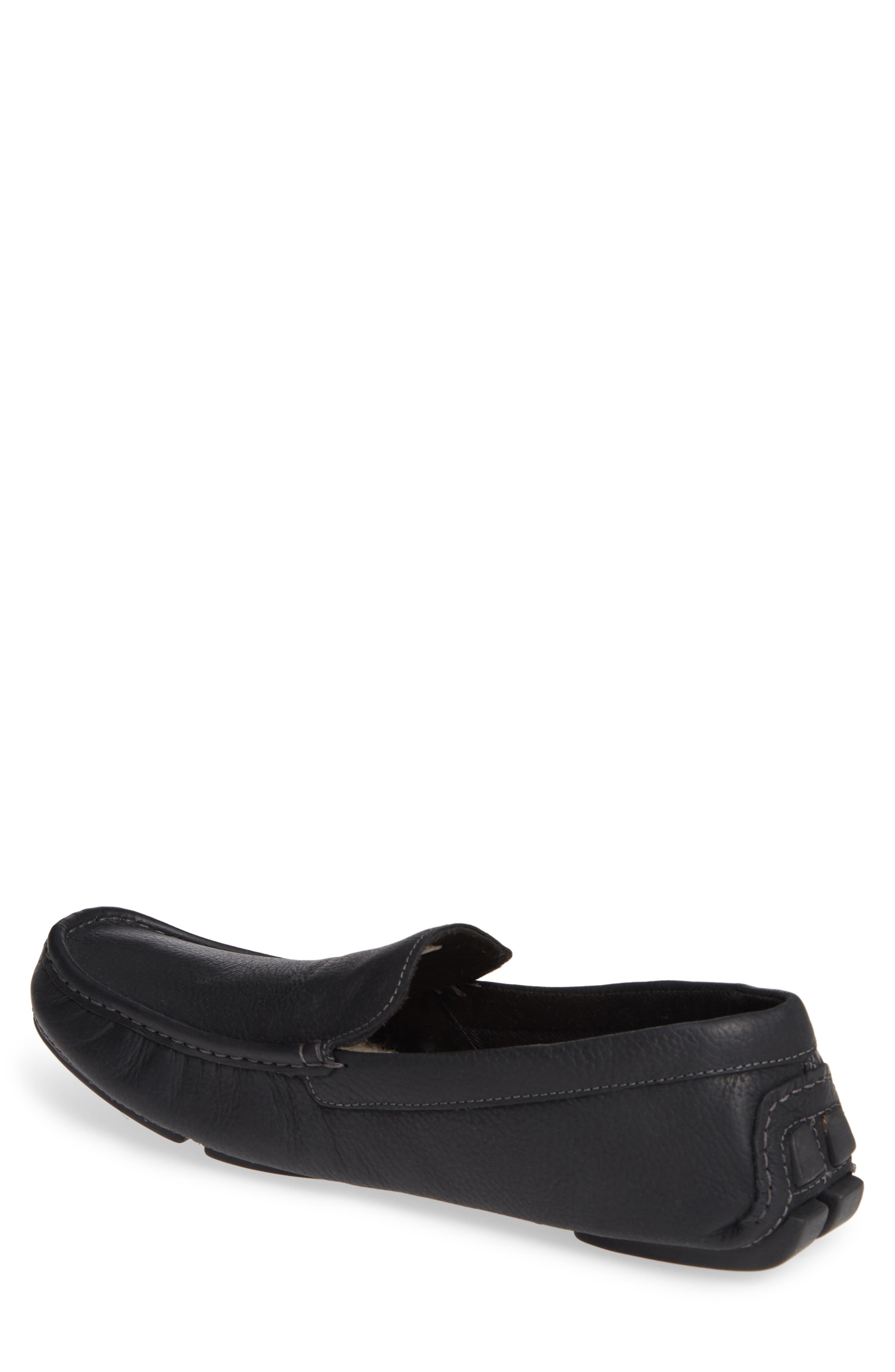 Alton Driving Shoe, Alternate, color, BLACK LEATHER