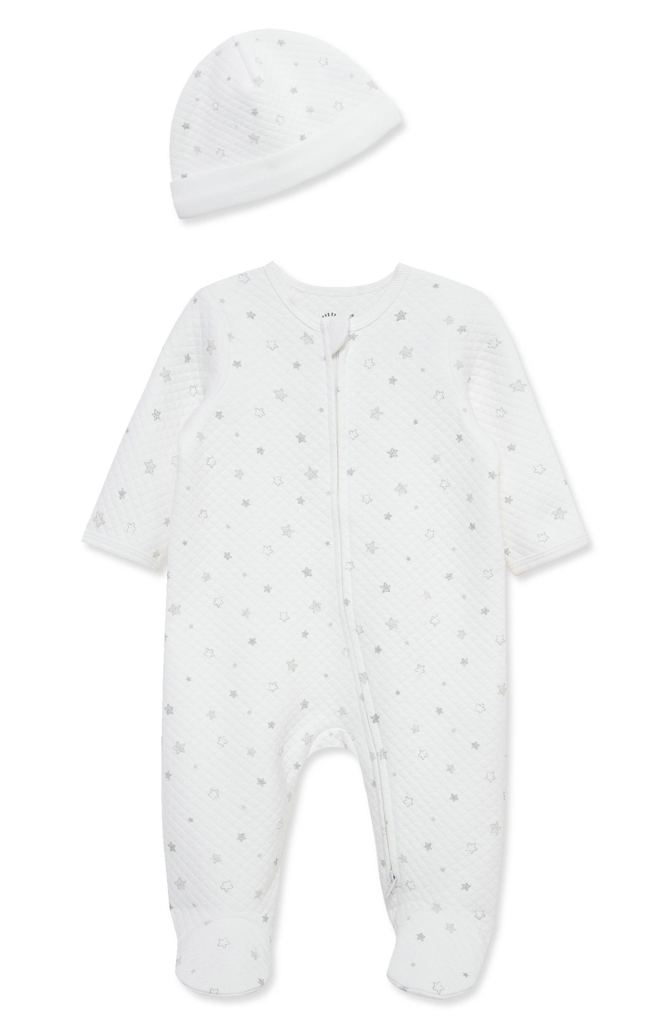 Kids' Stars Quilted Footie & Beanie Set