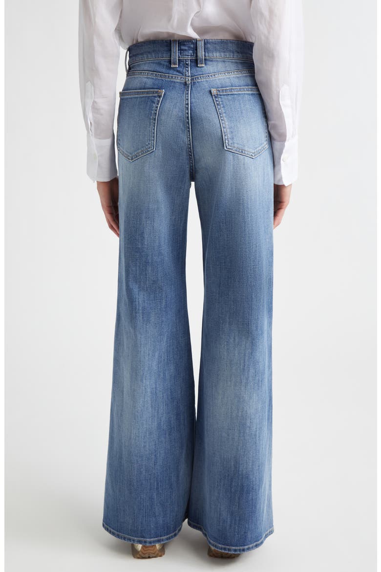 Ankle Flare Leg Jeans, Alternate, color, BLUE