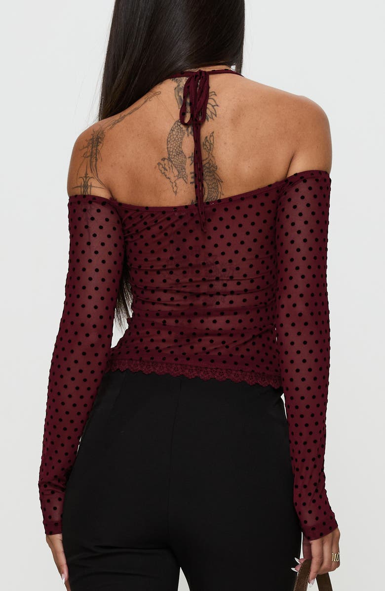 Princess Polly On My Side Off the Shoulder Tie Neck Top, Alternate, color,