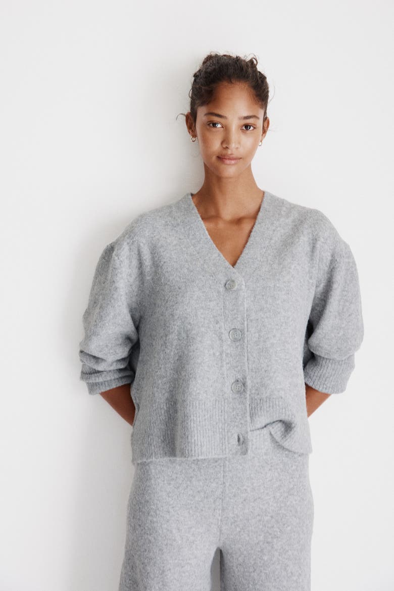 Cardigan, Alternate, color, Gray melange