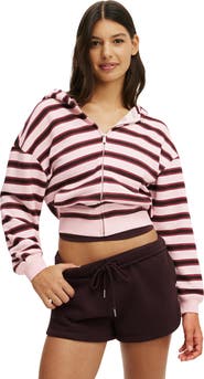 COTTON ON BODY Women's Active Fleece Zip Through Hoodie