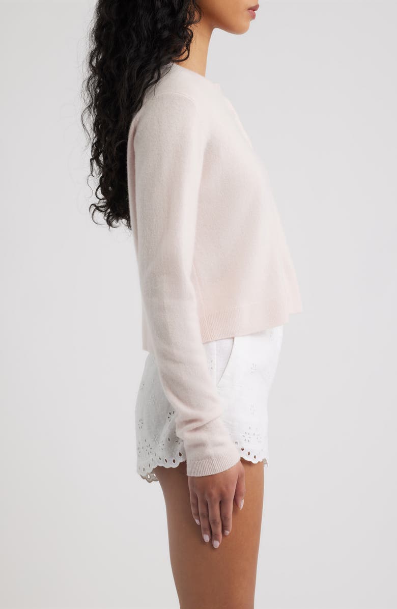 LoveShackFancy Cameryn Cotton Cardigan, Alternate, color, 