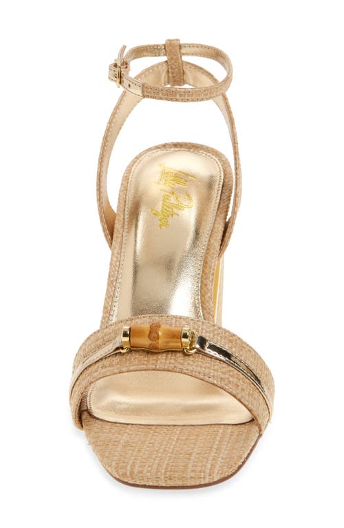 Lilly Pulitzer ® May Ankle Strap Sandal In Natural