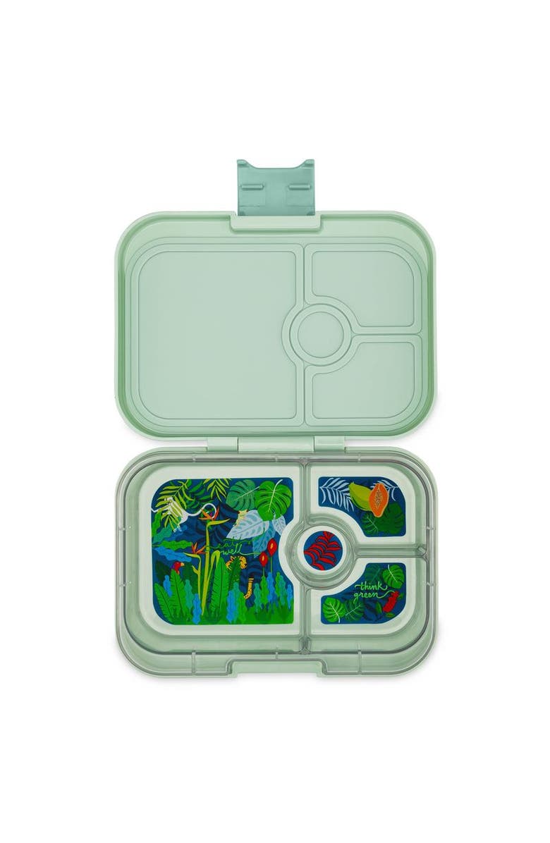 Yumbox Panino Leakproof Bento Lunch Box Sandwich-Friendly, Main, color, Sage Green Jungle