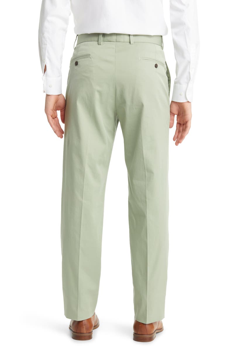 Berle Charleston Khakis Pleated Chino Pants, Alternate, color, Sage
