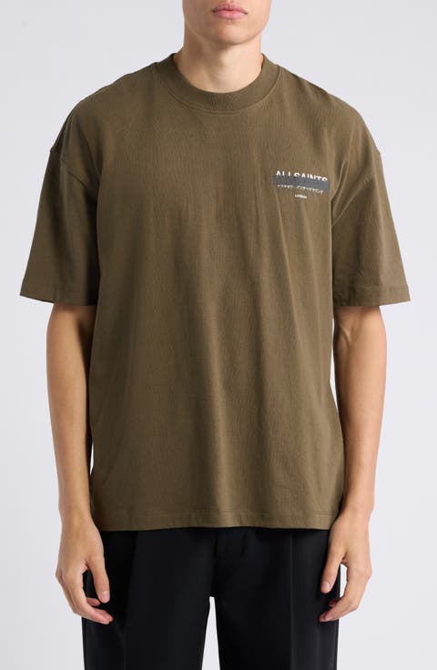 Redact Mock Neck Graphic T-Shirt