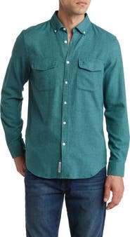 Original Penguin Jasper Chest Flap Pocket Flannel Shirt