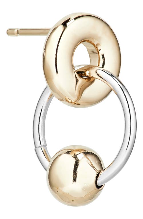 Justine Clenquet Ava Mistmatched Frontal Hoop Earrings In Gold