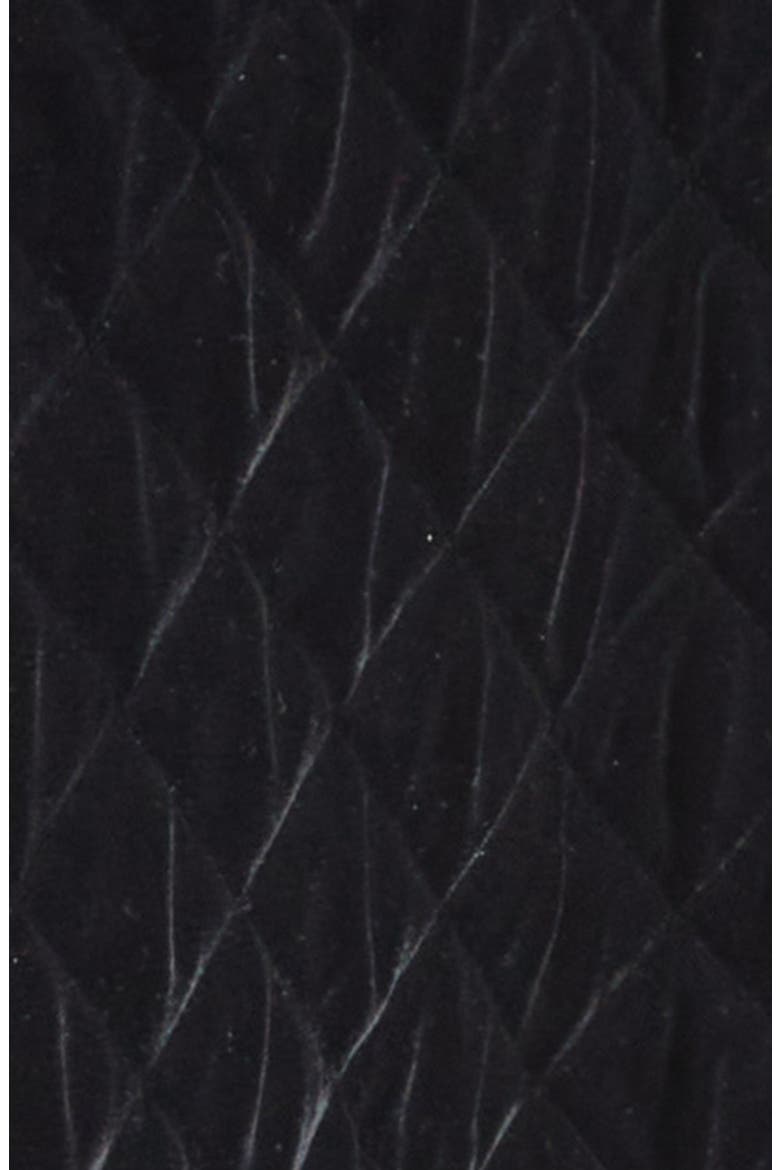 Quilted Velvet Lady Jacket, Alternate, color, BLACK
