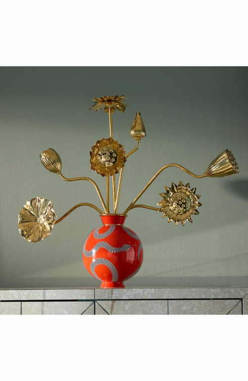 Jonathan Adler Porcelain Eden Vase In Red