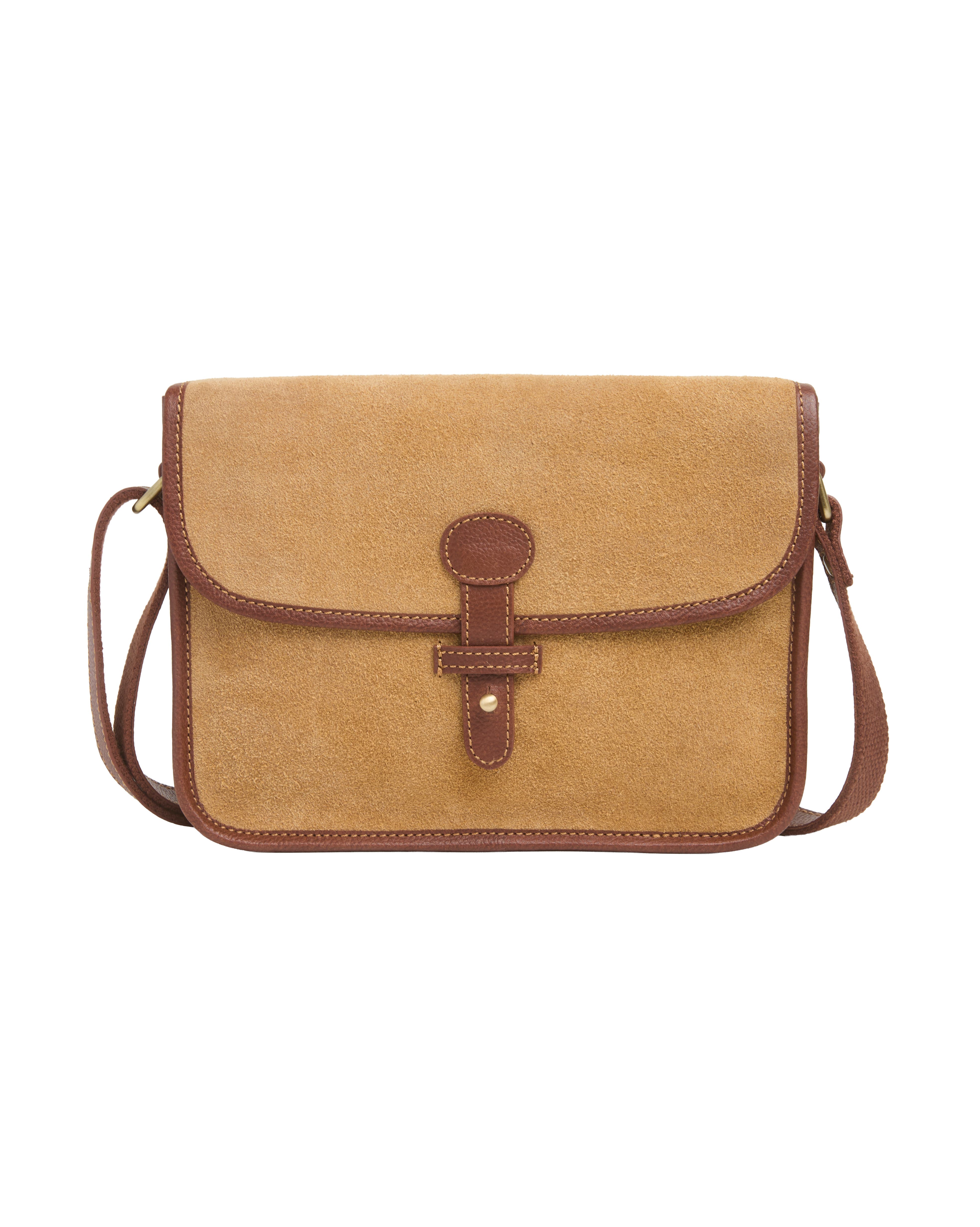 Celtic & Co. Stud Strap Cross Body Bag, Main, color, Sand
