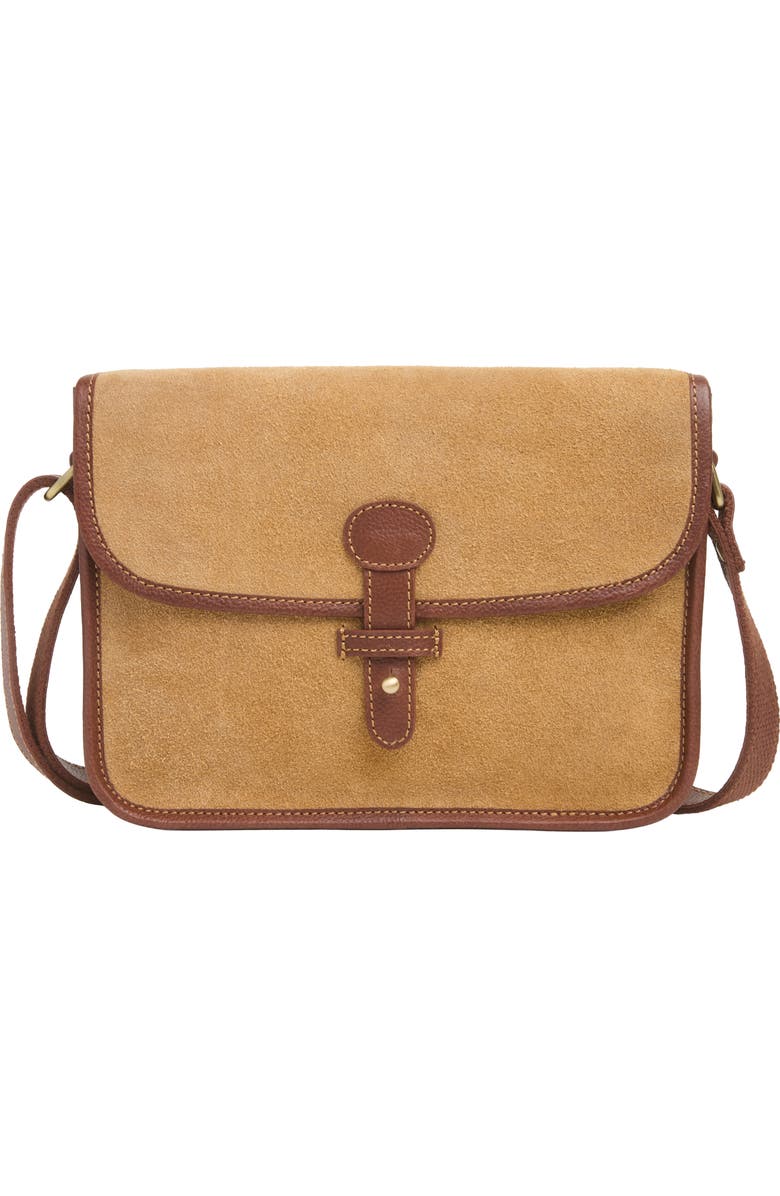Celtic & Co. Stud Strap Cross Body Bag, Main, color, Sand