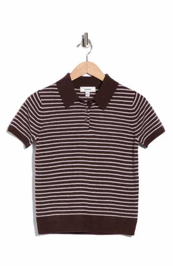 Stripe Cashmere Polo