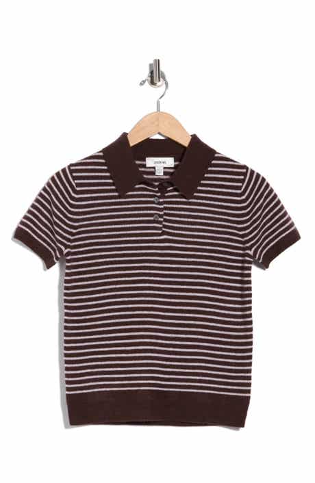 Stripe Cashmere Polo