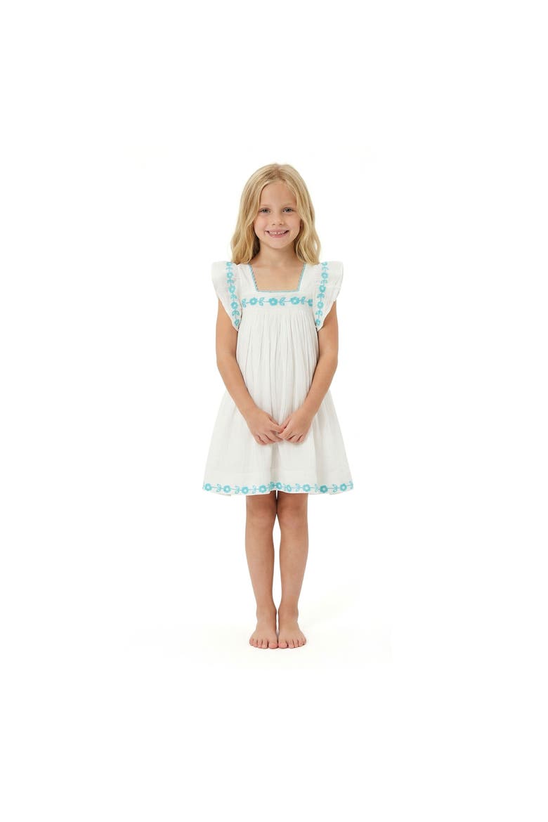 Serena Girls Tassel Dress, Alternate, color, White