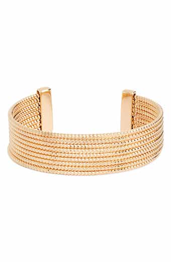 Faceted Cuff Bracelet