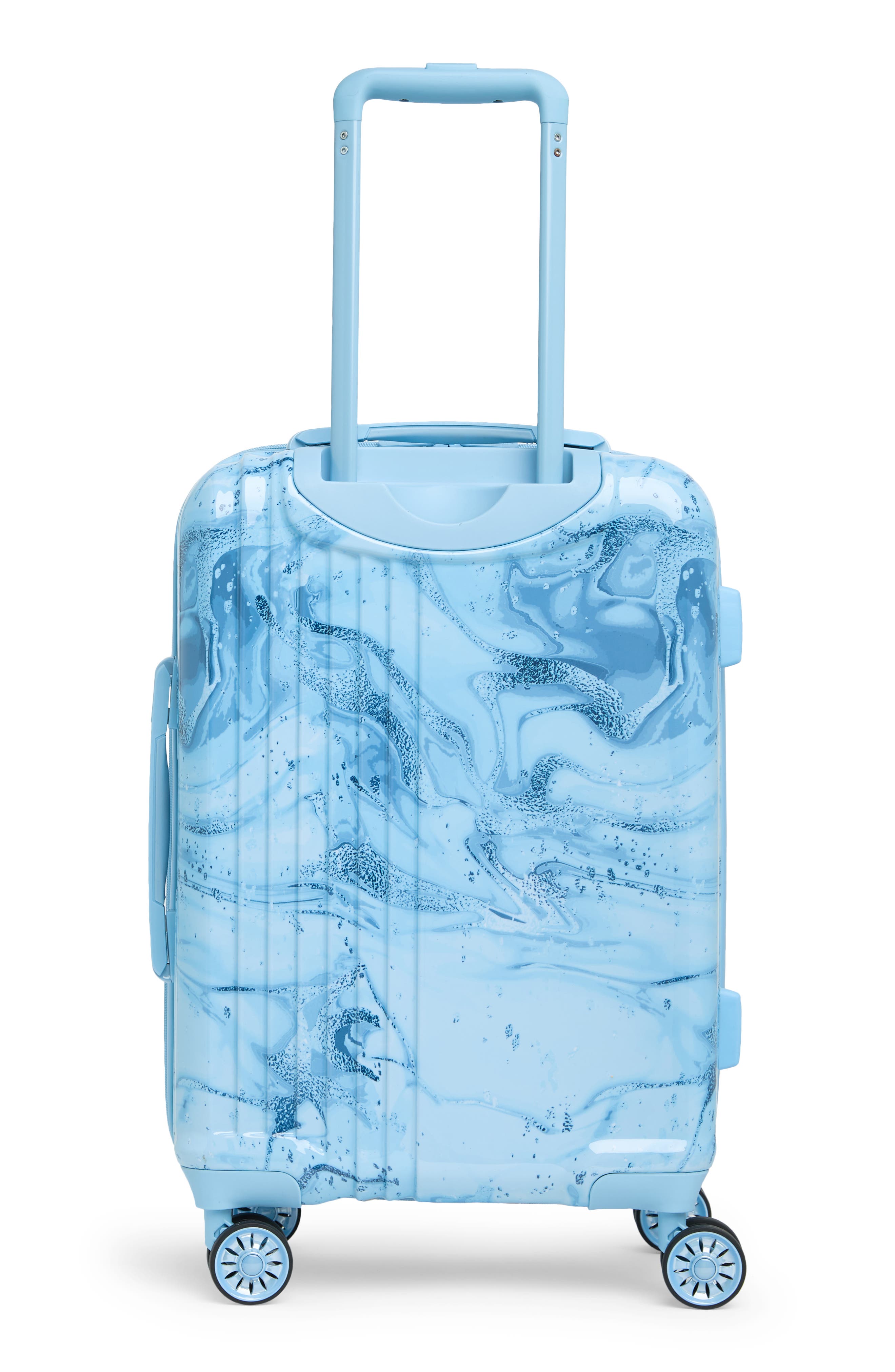 SAMMYS Runway Moire Azul Marble Hardshell Spinner Suitcase, Alternate, color, 