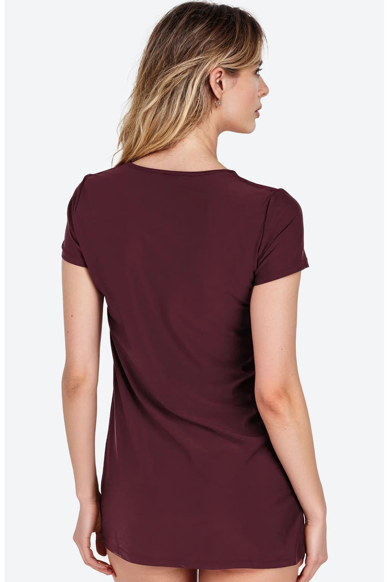 Anna Swim Tunic, Alternate, color, Wine