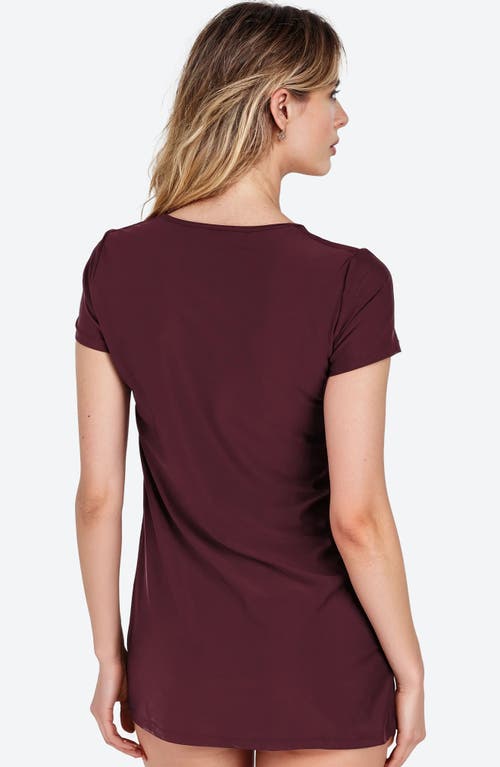 Calypsa Anna Swim Tunic In Burgundy