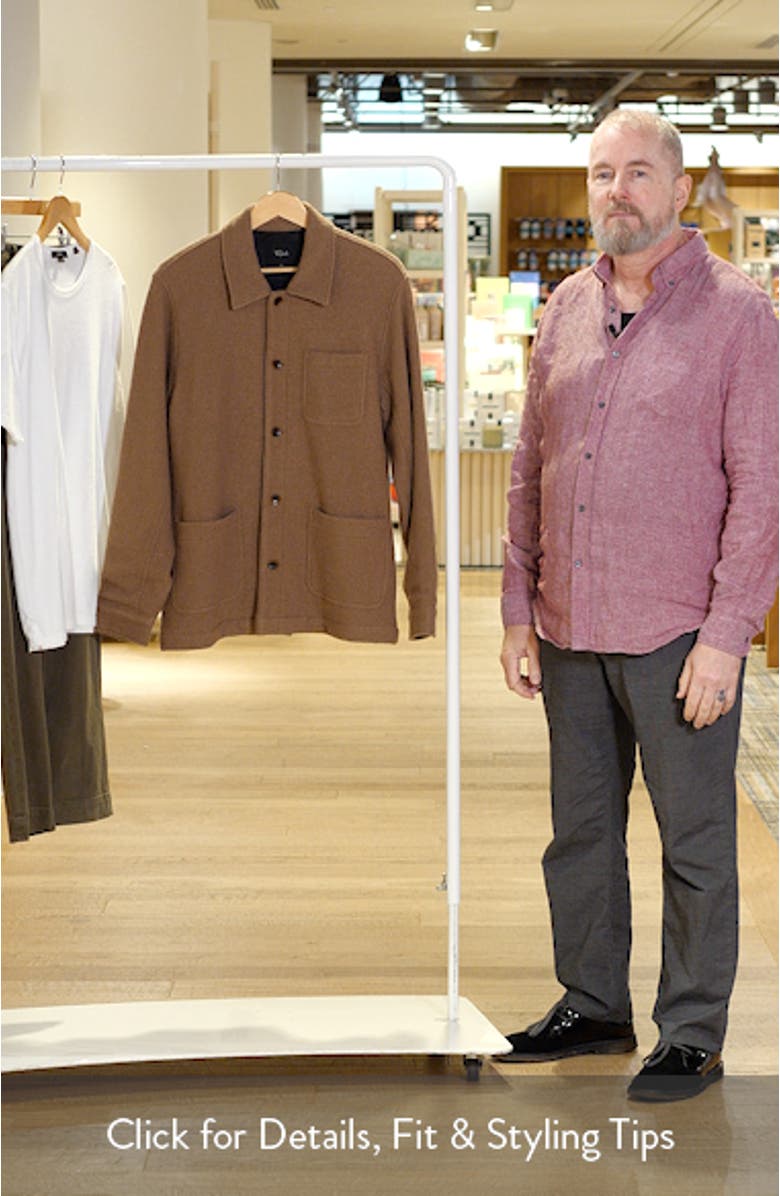 Pascal Regular Fit Wool Blend Shirt Jacket, sales video thumbnail