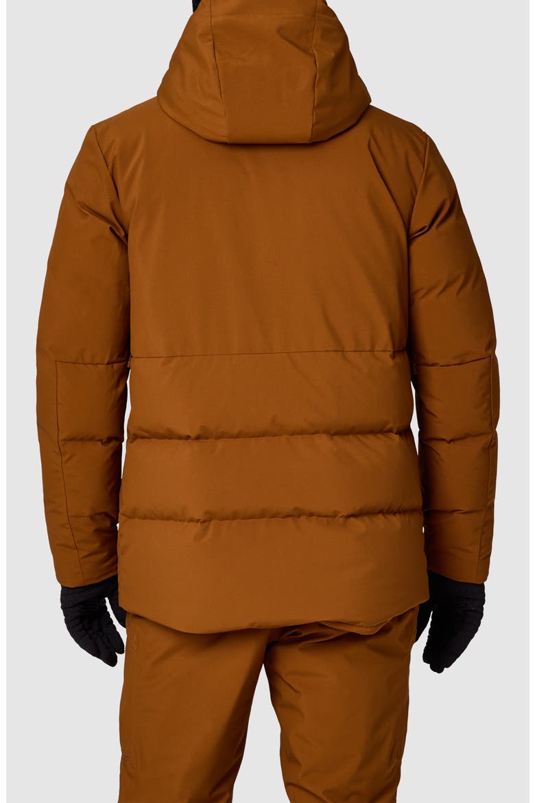 Snowcrew 700 Fill Power Down Hooded Jacket, Alternate, color, PECAN
