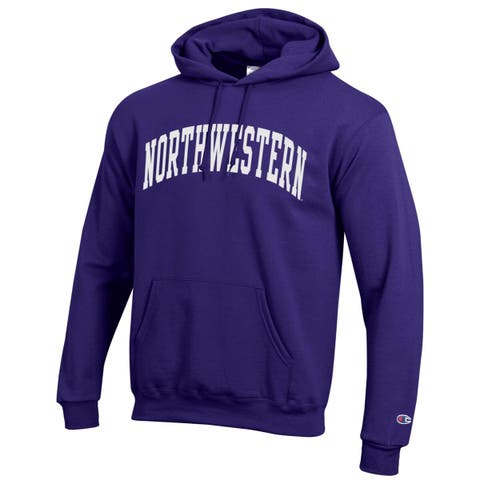 Men's Champion  Purple Northwestern Wildcats Basic Arch Fleece Pullover Hoodie
