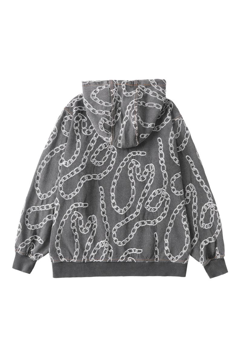Chains Hoodie, Alternate, color, Grey