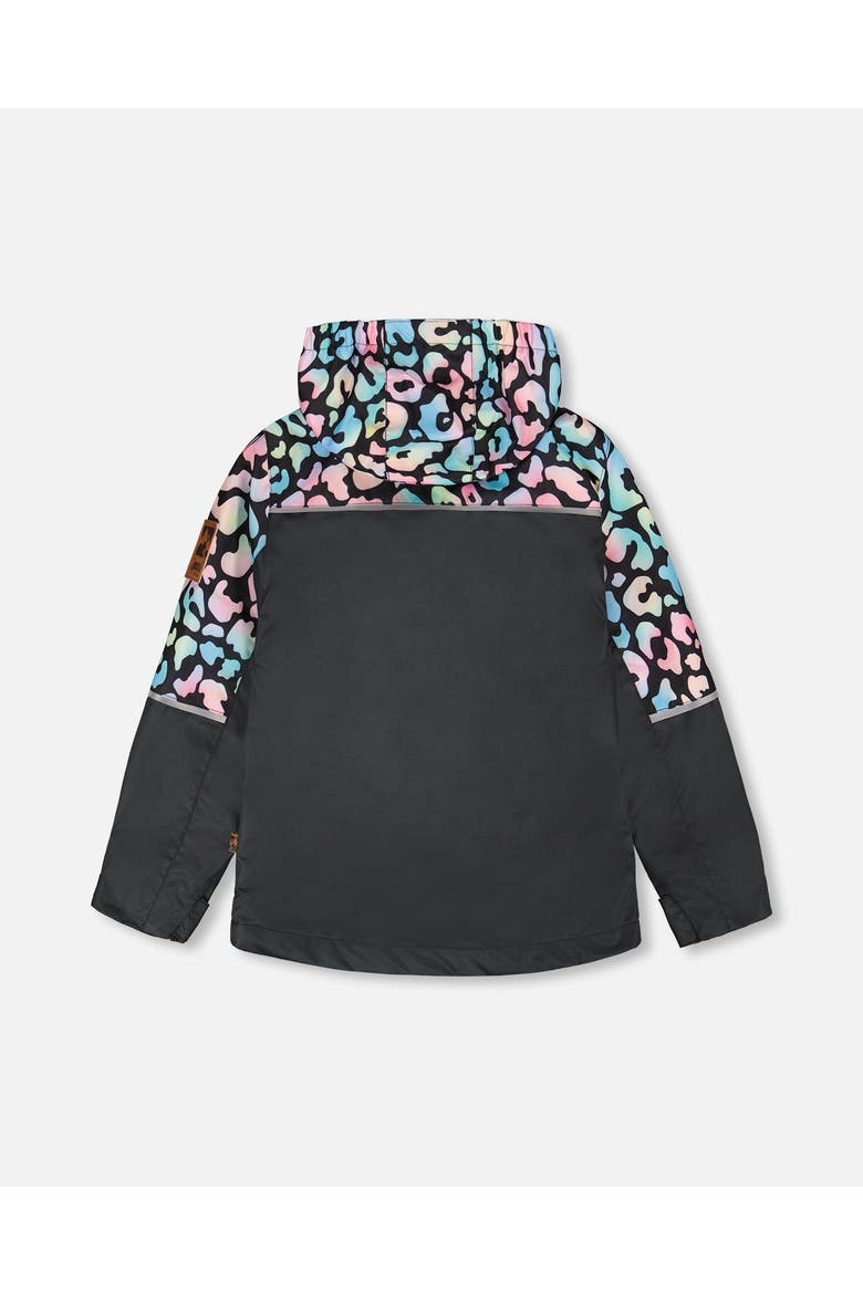 3-in-1 Two-Piece Mid-Season Outerwear Set Animal - Inner Jacket, Alternate, color, Black Animal Print
