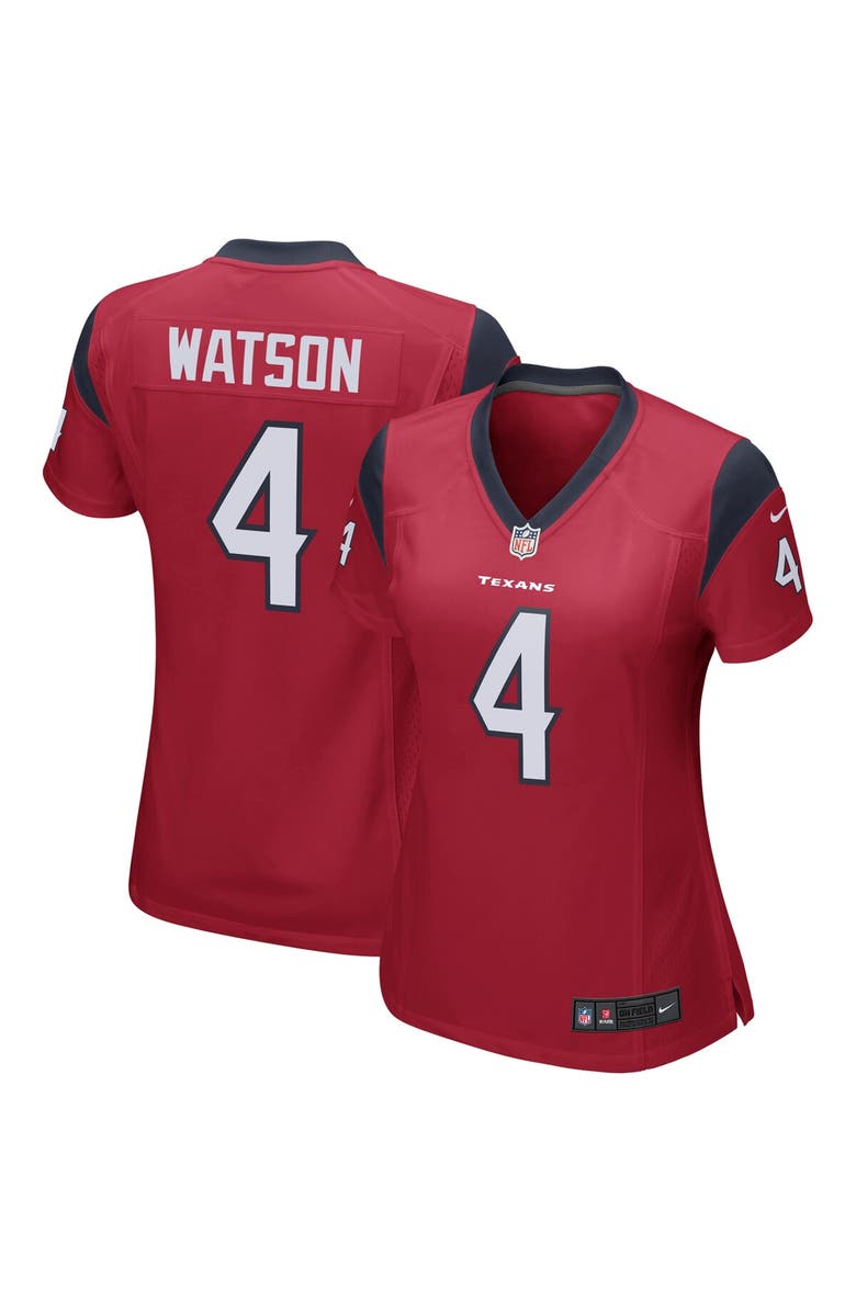 Nike Women's Nike Deshaun Watson Red Houston Texans Team Color Game Jersey, Alternate, color,