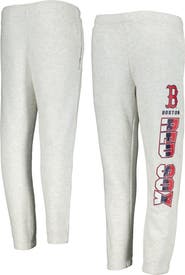 Outerstuff Youth Ash Boston Red Sox Game Time Fleece Pants