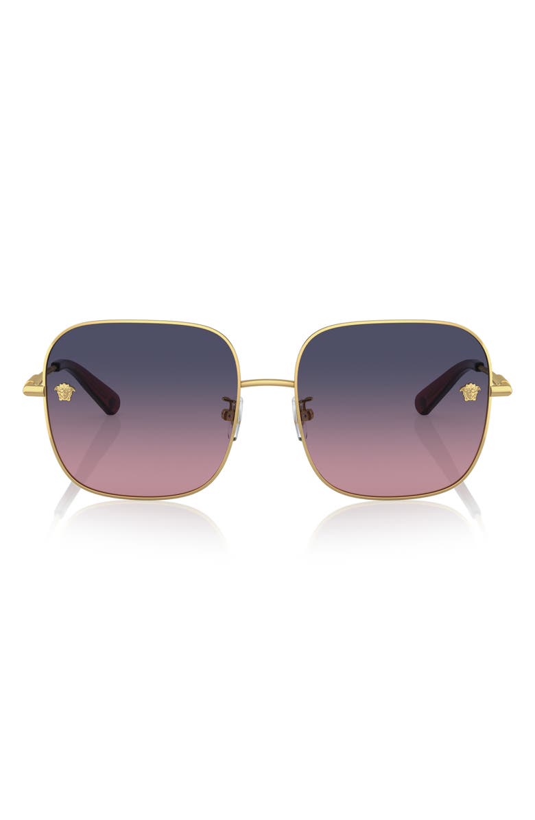 Versace 59mm Gradient Square Sunglasses, Main, color, 