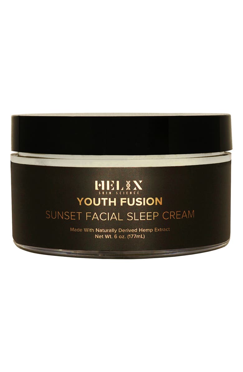 HELIX SKIN SCIENCE Youth Fusion Sunset Facial Sleep Cream with CBD, Main, color, 