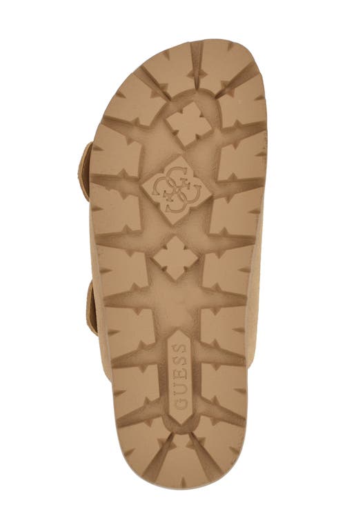 Shop Guess Fasten Sandal In Light Natural