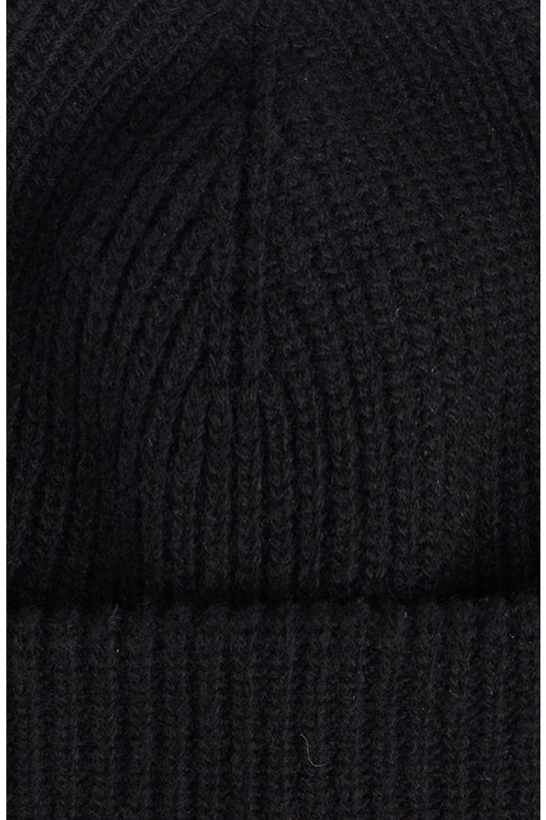 Rib Wool Beanie, Alternate, color, 1000 BLACK