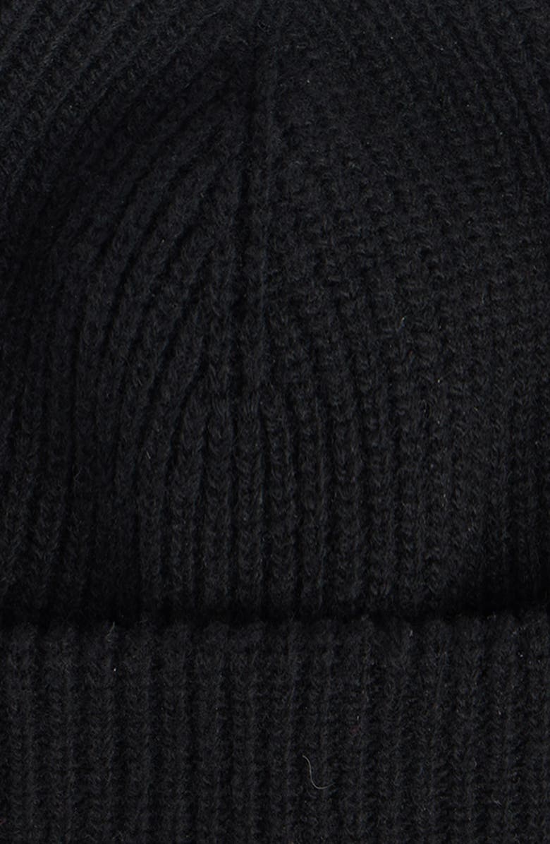 Balenciaga Rib Wool Beanie, Alternate, color, 1000 Black