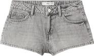 MANGO TEEN Micro Fit Low Rise Denim Shorts