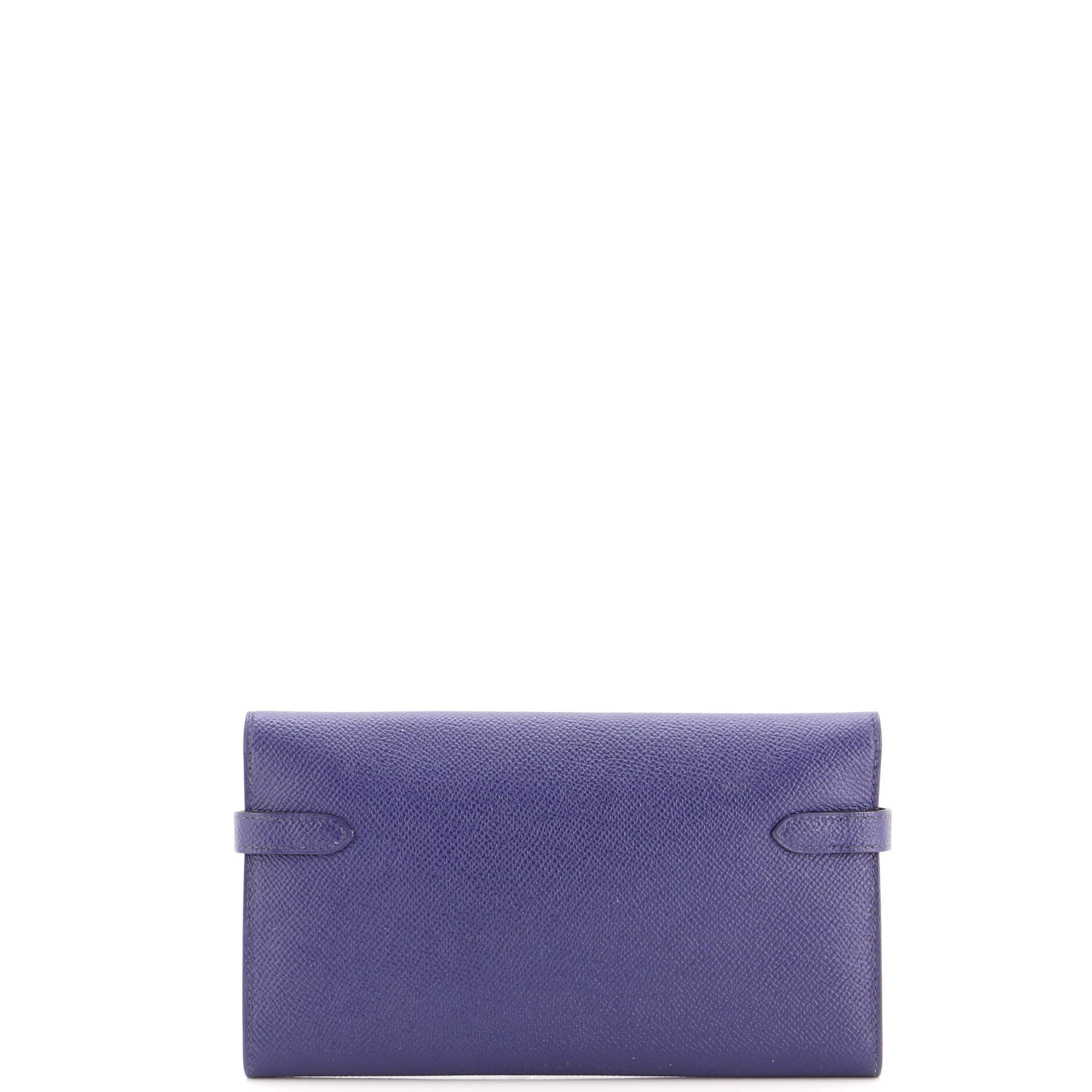 Kelly Wallet Verso Epsom Long, Alternate, color, Blue