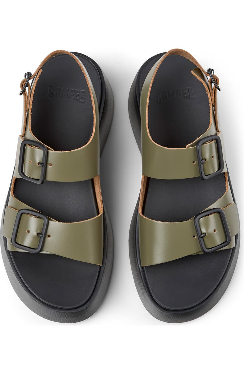 Camper Tasha Platform Sandal, Alternate, color, Medium Green