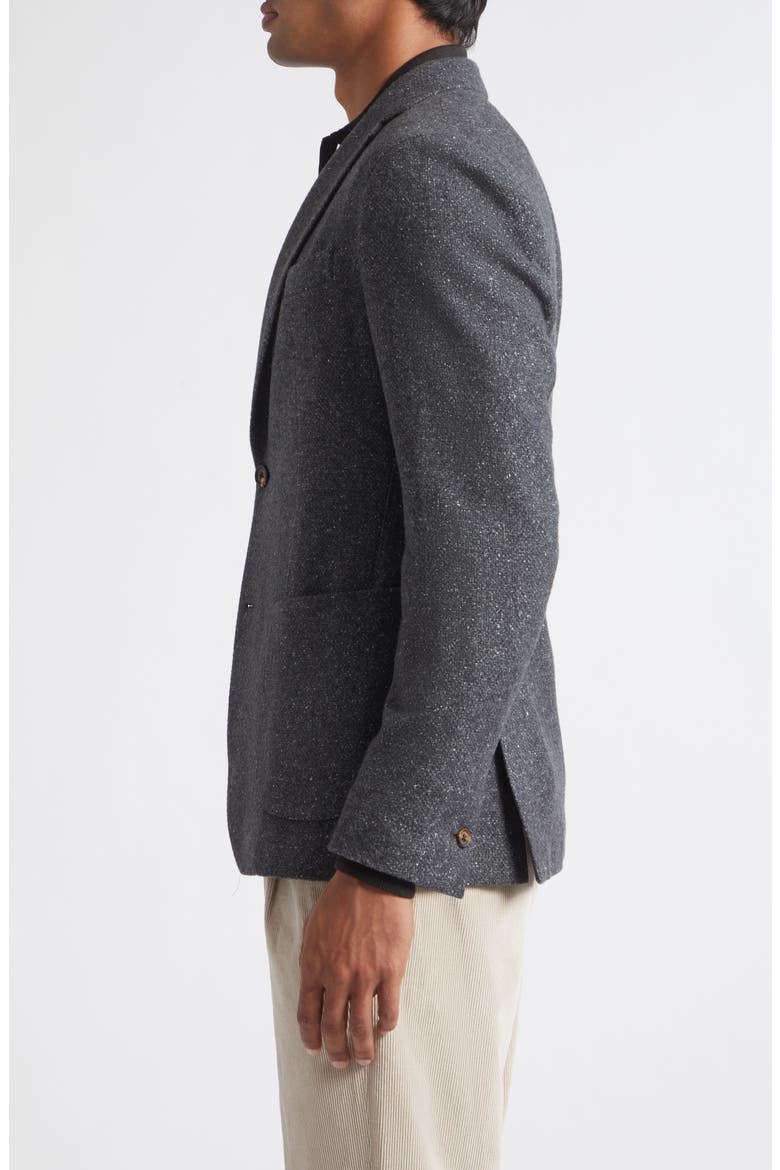 Single Breasted Soft Slim Fit Jacket, Alternate, color, 15 CHARCOAL