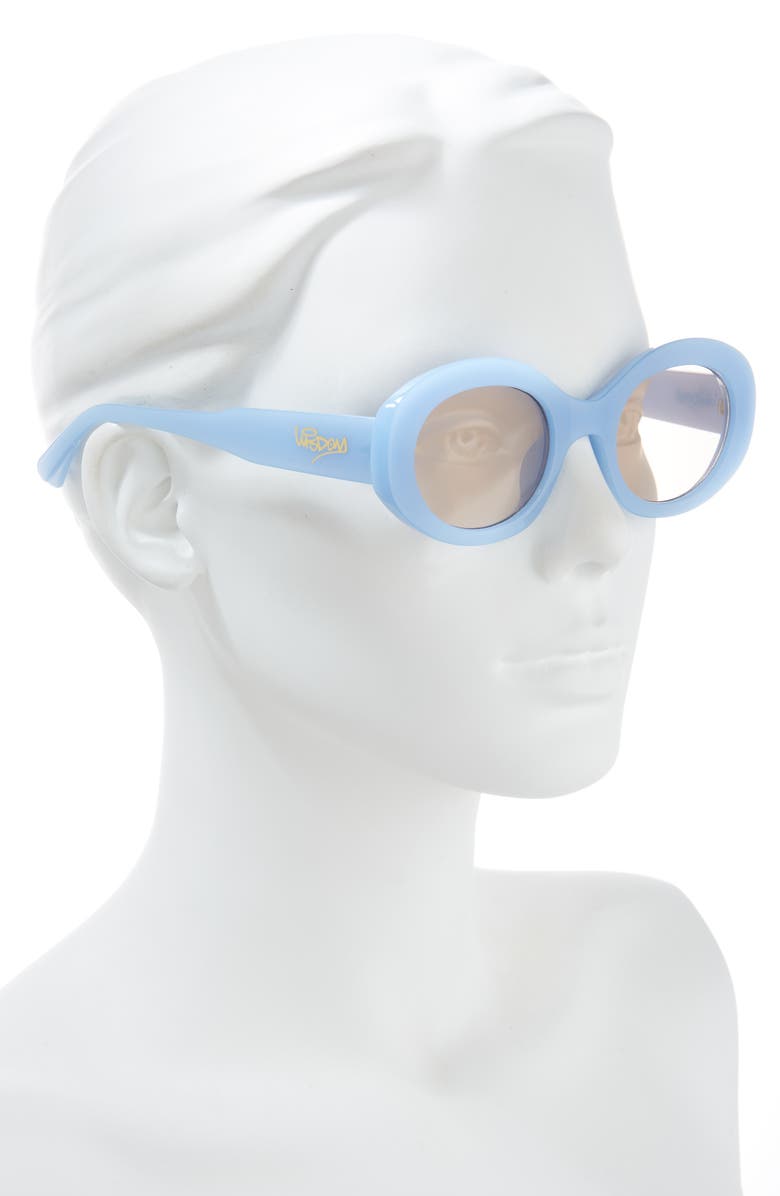 Wisdom Frame 16 Round Sunglasses, Alternate, color, Blue