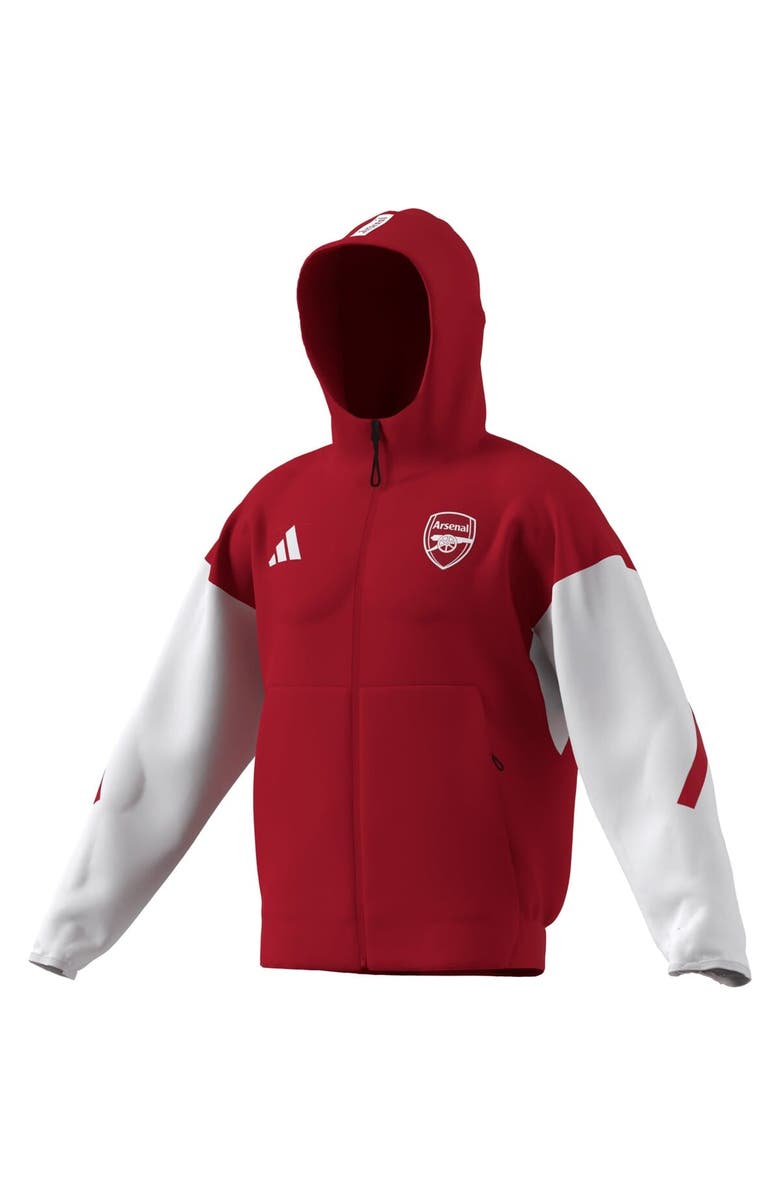 adidas Men's adidas Red Arsenal 2025/26 Anthem Full-Zip Jacket, Alternate, color,