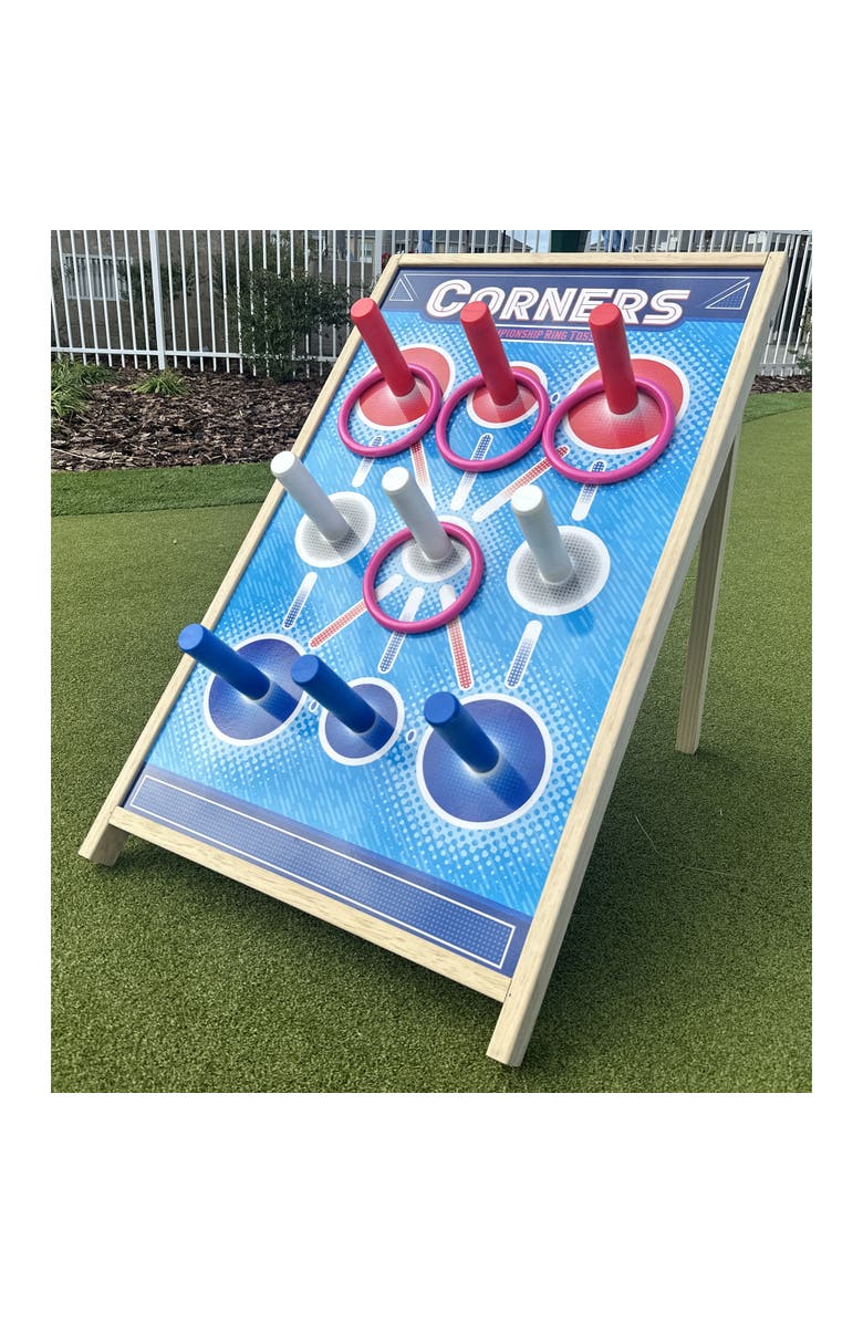 Corners Championship Ring Toss Magenta Ring Toss 4 Piece Set, Alternate, color, Multicolored