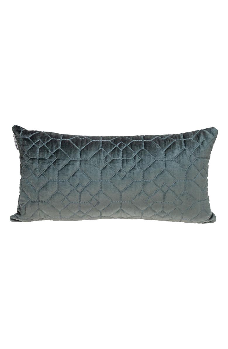 PARKLAND COLLECTION Sora Quilted Throw Pillow, Main, color, Charcoal