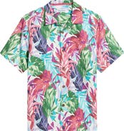 Tommy Bahama Fuego Fronds Print Silk Blend Camp Shirt