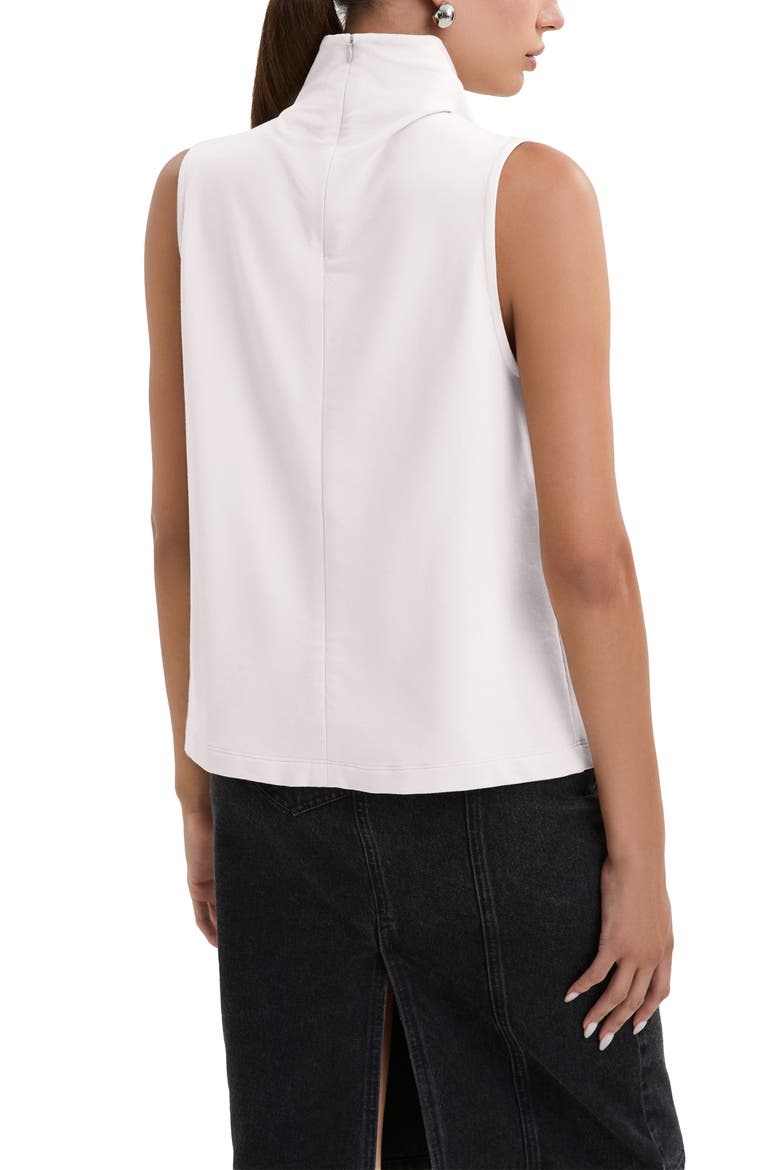 Finch French Terry Funnel Neck Top, Alternate, color, CREAM