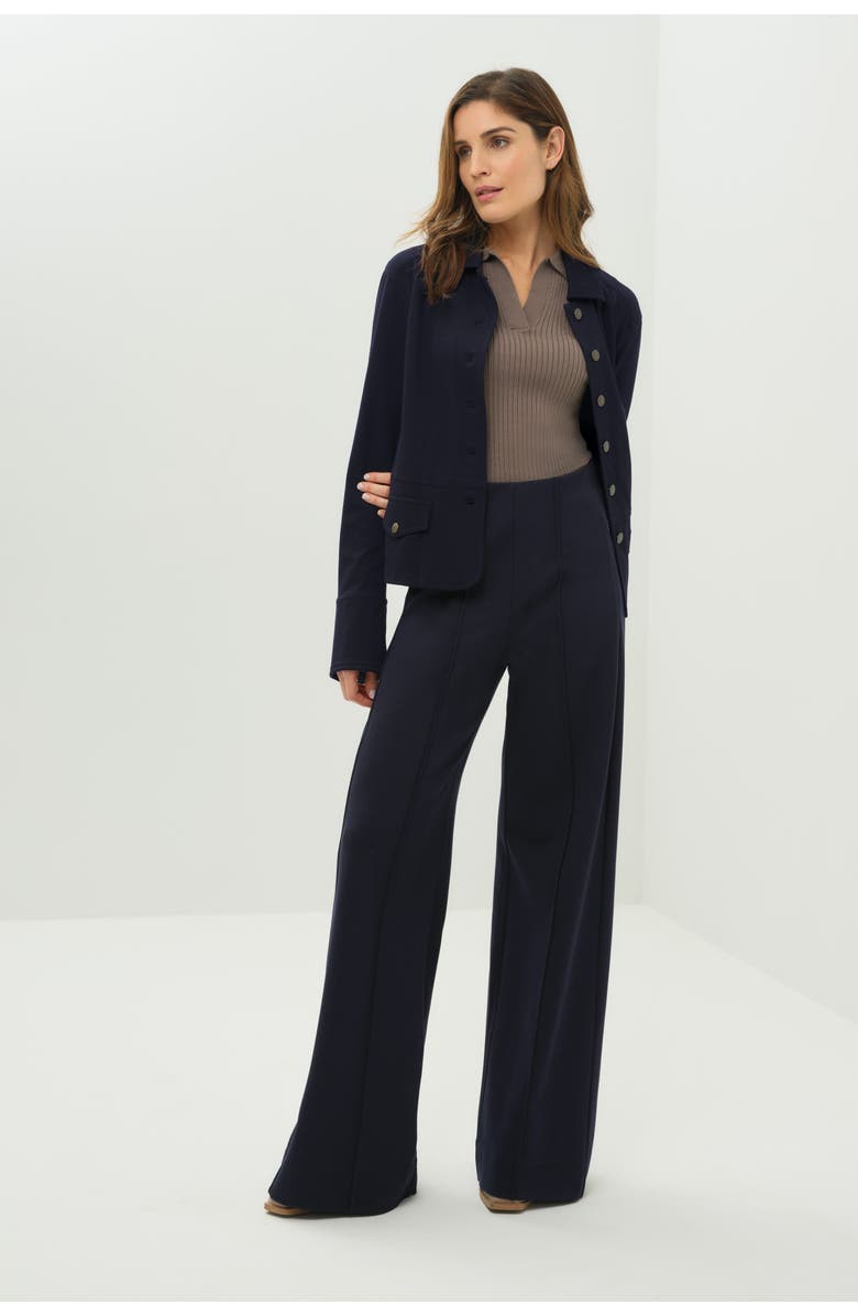 Anatomie Meadow Pintuck Pant, Alternate, color, Navy